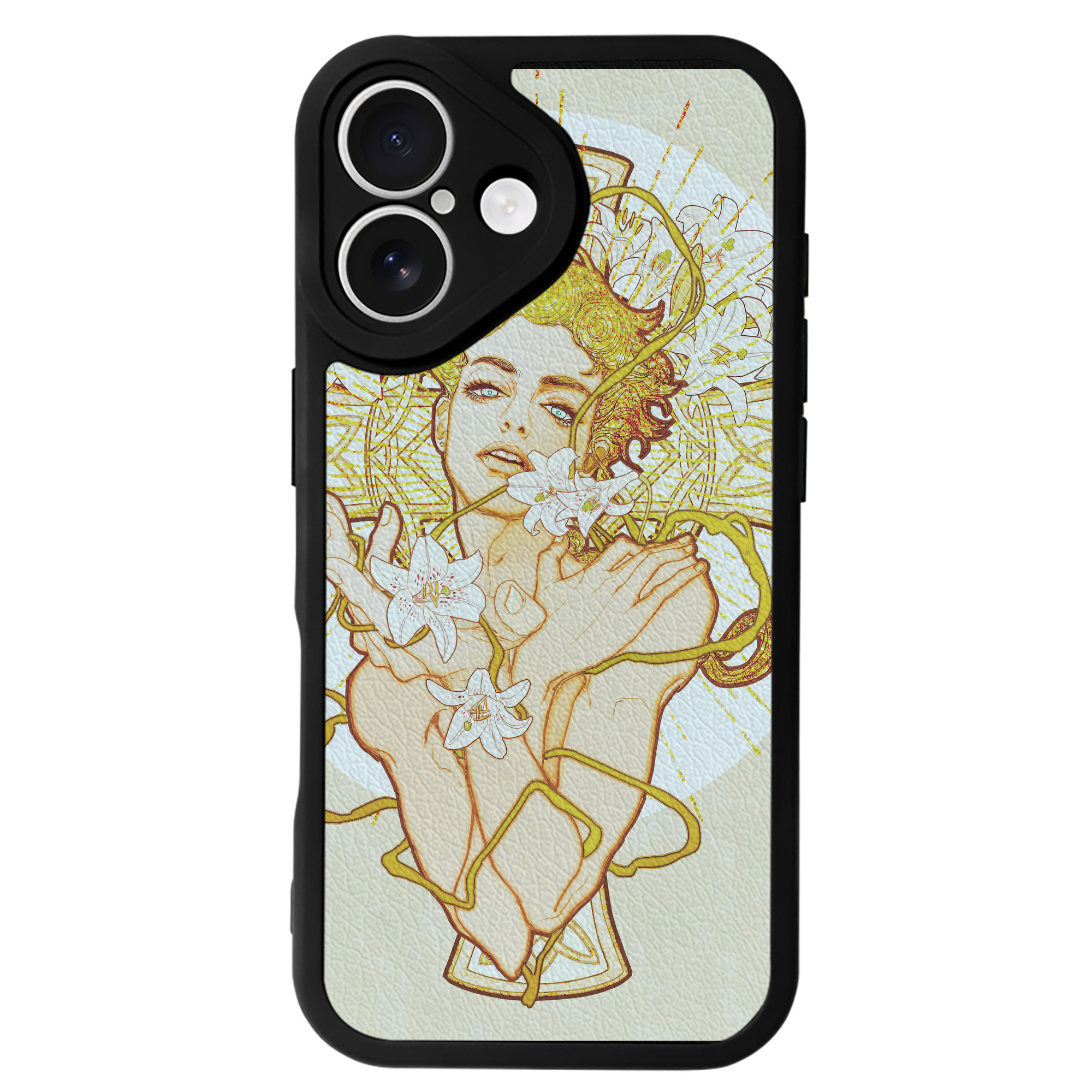 （画像用） ジョジョの奇妙な冒険 JoJo's Bizarre Adventure 【iPhone 16シリーズ対応】シリコンスマホケース（レザー調） 材質：シリコン